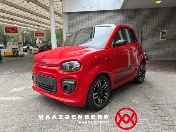 Microcar Dué 6 Pack Design - rood met zwart dak